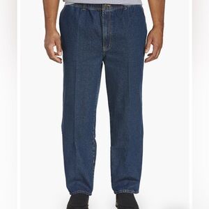 Men’s Denim Jeans Dark Wash Continuous Comfort Stretch Multiple Sizes
